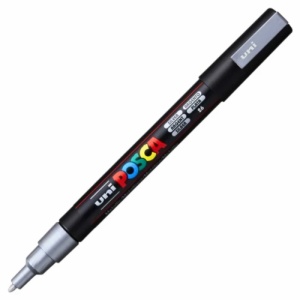 Pennarello Argento Uni POSCA PC-3M - onomues.it (2)