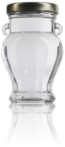 Vasetto in vetro per miele o pappa reale 106ml - Amfora Greca