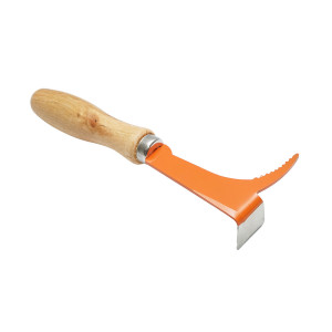Leva per api con sperone con manico in legno 200mm