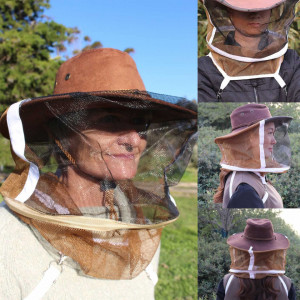 Maschera per Apicoltori Tipo Cowboy - marrone
