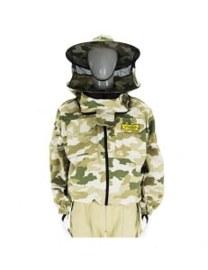 Camiciotto per apicoltore in cotone camouflage con maschera – Lyson - onomeus.it