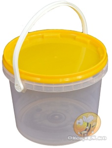 Secchio per miele 5kg - Plastica alimentare trasparente