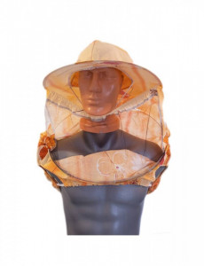 Maschera Rotonda a Cappello per apicoltori con impugnatura sotto le braccia