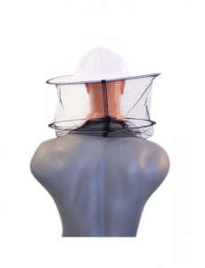 Maschera rotonda semplice per apicoltura con cordino 