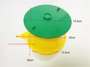 Trappola a secchiello giallo verde per vespe calabroni-onomeus.it(2)