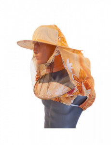 Maschera Rotonda a Cappello  per apicoltori con impugnatura sotto le braccia