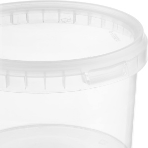 Secchio rotondo in plastica trasparente da 0.5 litri