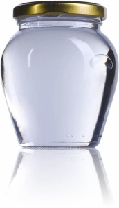 Vasetto in vetro Amfora 314 ml per miele, salse e conserve