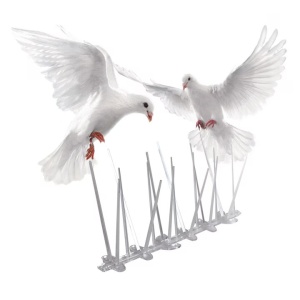Dissuasore Anti-Piccioni a Spuntoni in Plastica – 25 x 3,5 x 11 cm