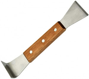 Leva per api in acciaio inox con manico in legno 20,5 cm - Img 2