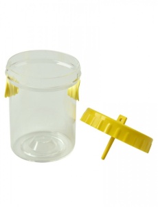 Trappola per vespe in plastica con coperchio giallo