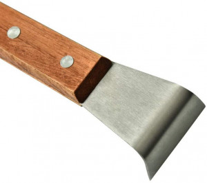 Leva per api in acciaio inox con manico in legno 20,5 cm - Img 4