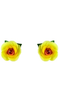 Cercei handmade cu cristale, model 257