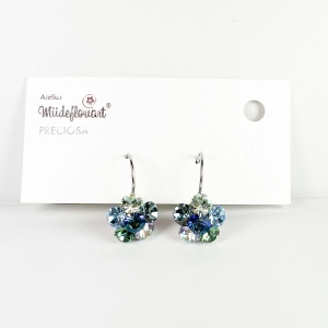 Cercei Round Stones Chaton Flower SS24, model 436 - Img 2