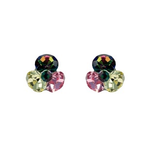 Cercei Round Stones Chaton Tripple SS29, model 233