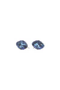 Cercei Fancy Stones Aquamarine Metalic Blue ZF 14X10mm