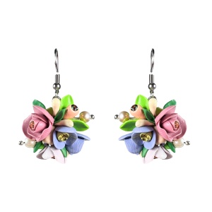 Cercei handmade cu cristale, model 271