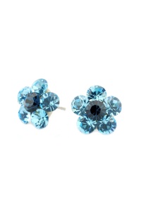 Cercei Round Stones Chaton Flower SS24, model 344