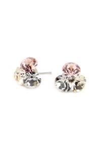 Cercei Round Stones Chaton Tripple SS29, model 260