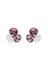 Cercei Round Stones Chaton Tripple SS29, model 403