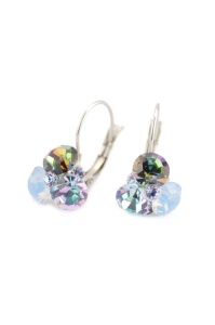 Cercei Round Stones Chaton Tripple SS34, model 219