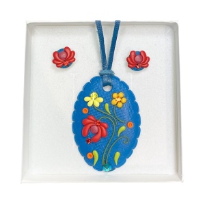 Set cu cercei bobite motive Traditionale model 06 - Img 2