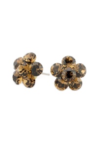 Cercei Round Stones Chaton Flower SS24, model 345