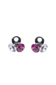Cercei Round Stones Chaton Tripple SS29, model 391