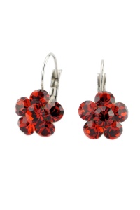 Cercei Round Stones Chaton Flower SS24, model 339