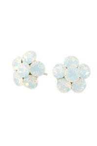 Cercei Round Stones Chaton Flower SS24, model 347