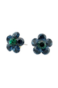 Cercei Round Stones Chaton Flower SS24, model 353