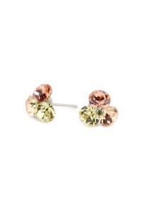 Cercei Round Stones Chaton Tripple SS29, model 228