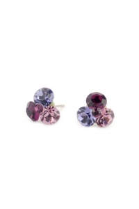 Cercei Round Stones Chaton Tripple SS29, model 2355
