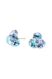 Cercei Round Stones Chaton Tripple SS29, model 255