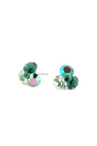Cercei Round Stones Chaton Tripple SS29, model 258