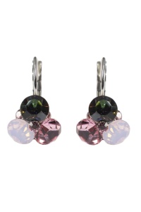 Cercei Round Stones Chaton Tripple SS34, model 390