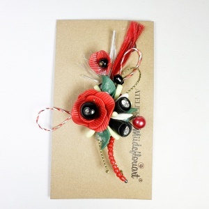 Martisor tip brosa, model 26MBR124 - Img 2