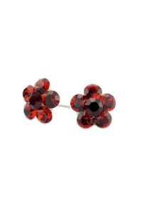 Cercei Round Stones Chaton Flower SS24, model 343