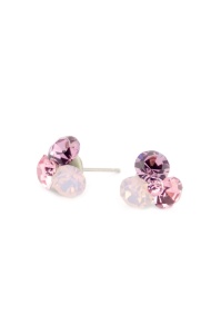 Cercei Round Stones Chaton Tripple SS29, model 237