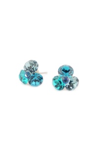 Cercei Round Stones Chaton Tripple SS29, model 259
