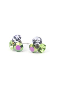 Cercei Round Stones Chaton Tripple SS29, model 379