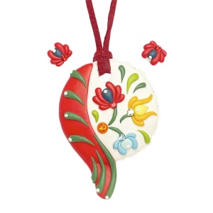 Set cu cercei bobite motive Traditionale model 01