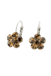 Cercei Round Stones Chaton Flower SS24, model 332