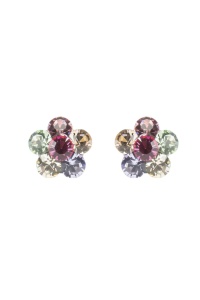 Cercei Round Stones Chaton Flower SS24, model 401