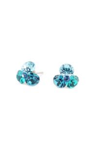 Cercei Round Stones Chaton Tripple SS29, model 256