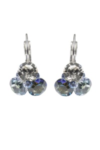 Cercei Round Stones Chaton Tripple SS34, model 389
