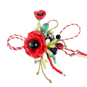Martisor tip brosa, model 25MBR075