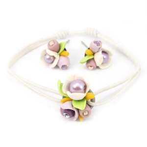 Set Bratara cu cercei, Miidefloriart, model 16