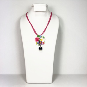 Colier handmade cu cristale-model02 - Img 2