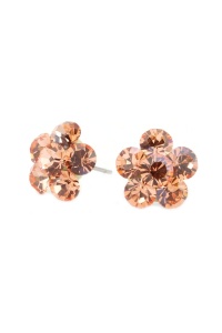 Cercei Round Stones Chaton Flower SS24, model 346